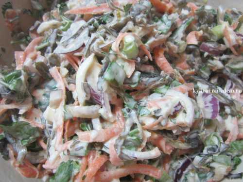 4 отличных полезных салата с морской капустой